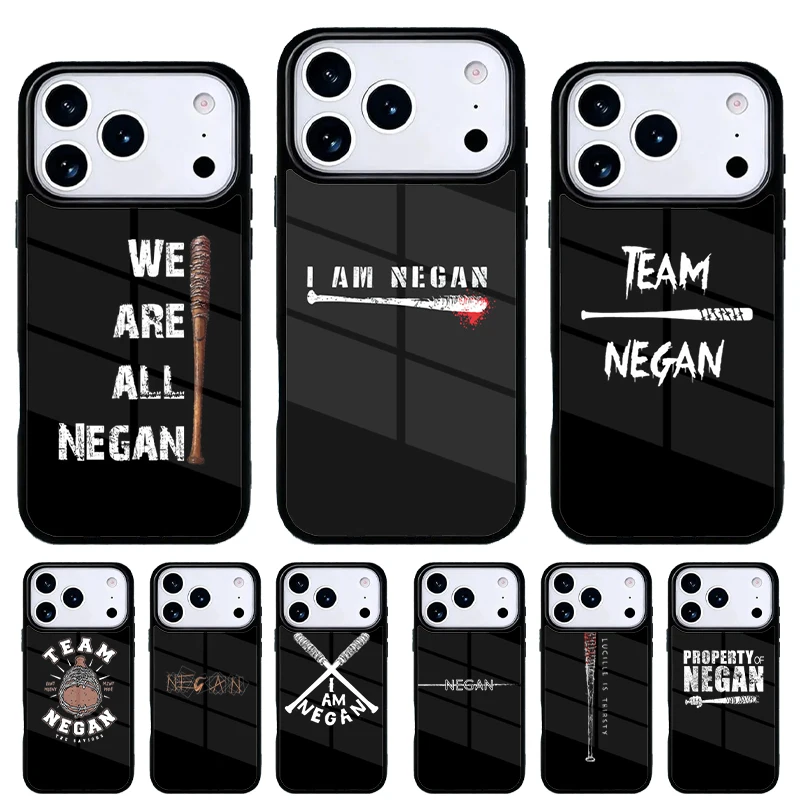 Funda Negan Line para iPhone 17 Air, 16e, 15, 14, 13 y 12 Pro Max