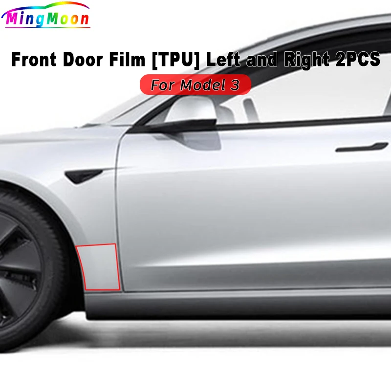 For Tesla Model3/Y 2017-2024 Front Door Rear Door Protective Film Invisible Car Clothing TPU Film Decoration Special Accessories