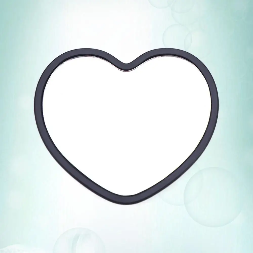 Einfacher einseitiger herzförmiger Spiegel, hochauflösender Handspiegel, kleiner Schönheits-Make-up-Spiegel, Make-up-Tool