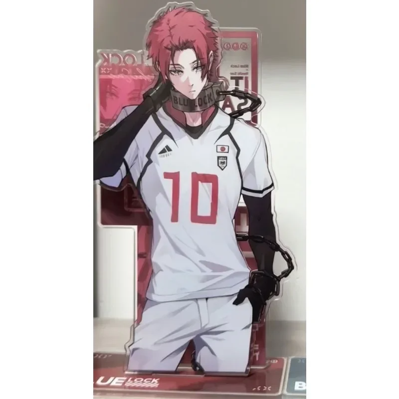 새로운 BLUE LOCK 아크릴 스탠드 피규어 Rin Itoshi Itoshi Sae 애니메이션 주변기기 기숙사 데스크탑 개성 독특한 장식품