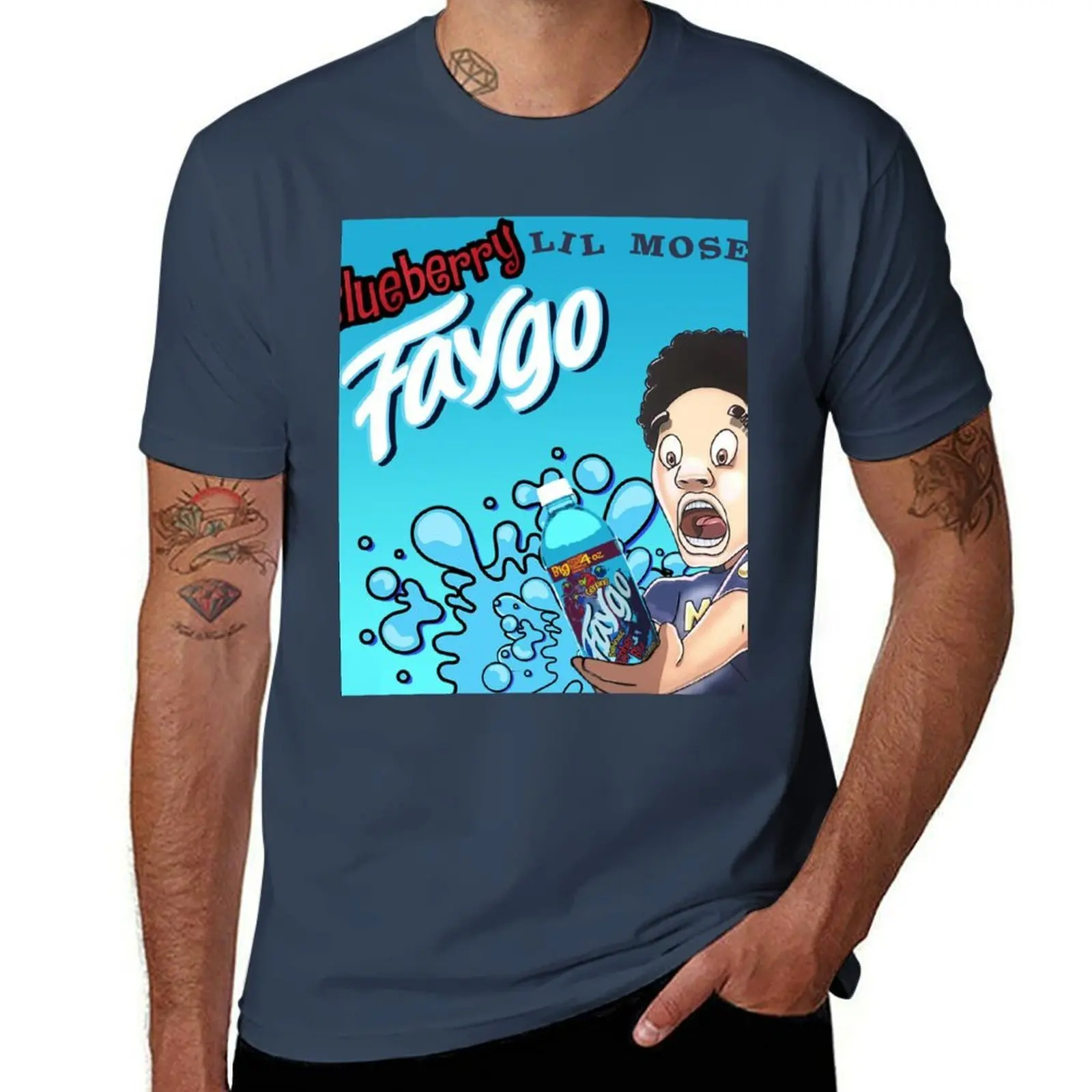 Camiseta Blueberry Faygo Lil Mosey, camiseta clásica básica informal