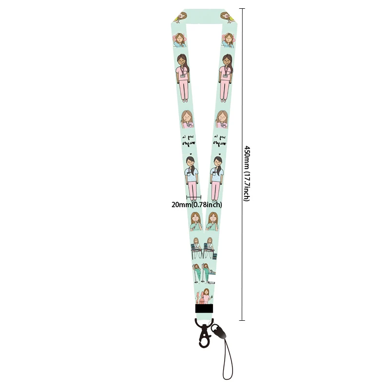 Arzt- und Krankenschwester-Schlüsselband für Schlüsselanhänger, Hebamme-Uterus-Halsband, Ausweishalter, Schlüsselanhänger, Schlüsselhalter-Zubehör – Detail 8