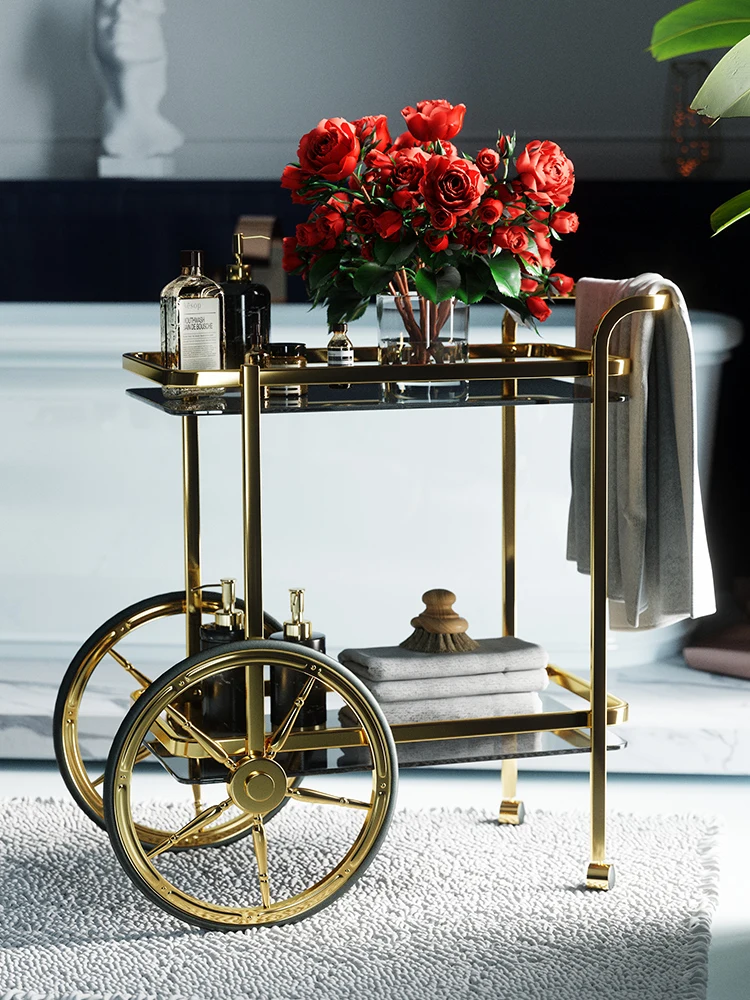 

Multi-layer storage rack, bathroom, storage, finishing, floor, toilet, storage rack, wheeled trolley