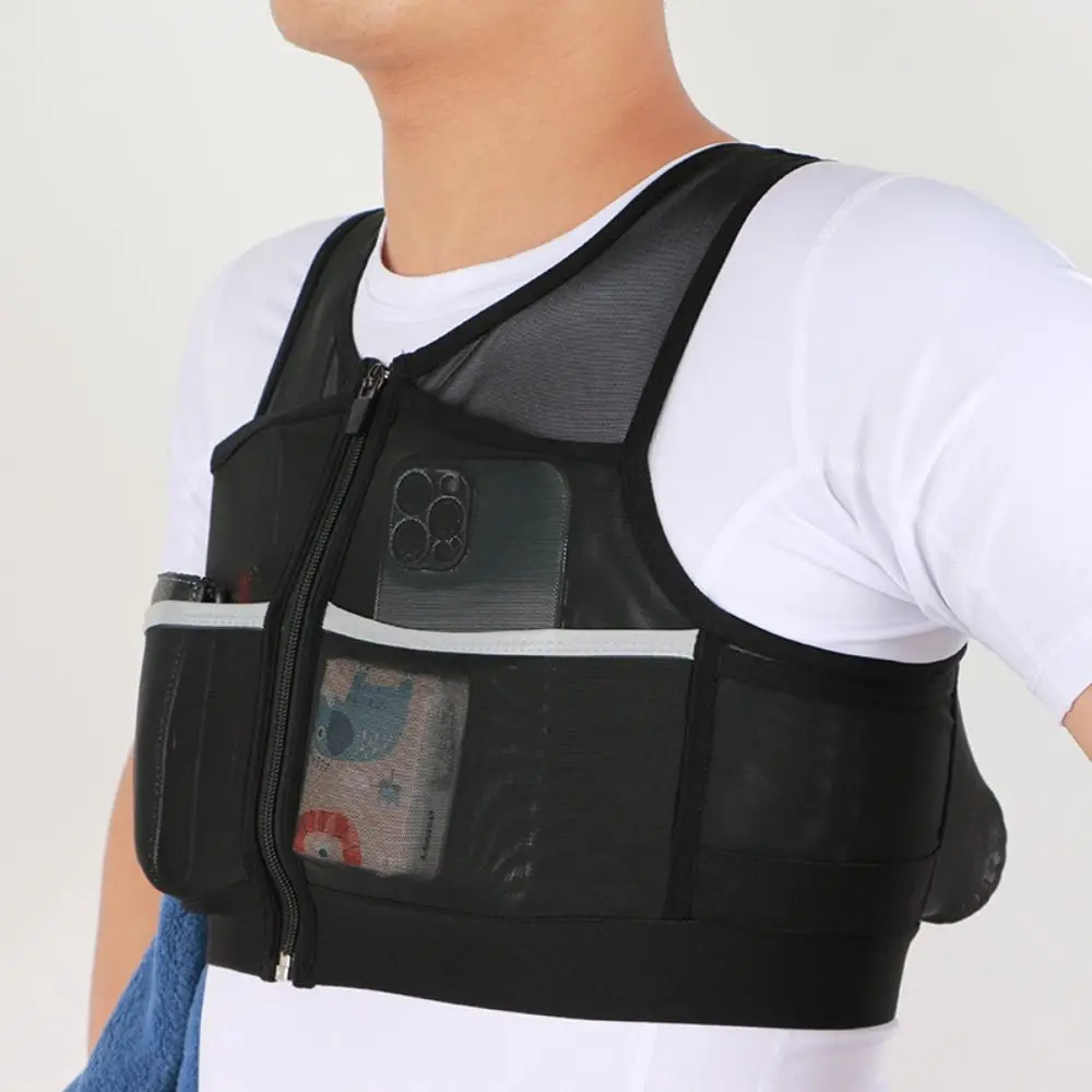 

Practical Outdoor Running Vest Large Capacity Reflective Marathon Vest Bags Lightweight Elastic Running Storage Bag Climbing