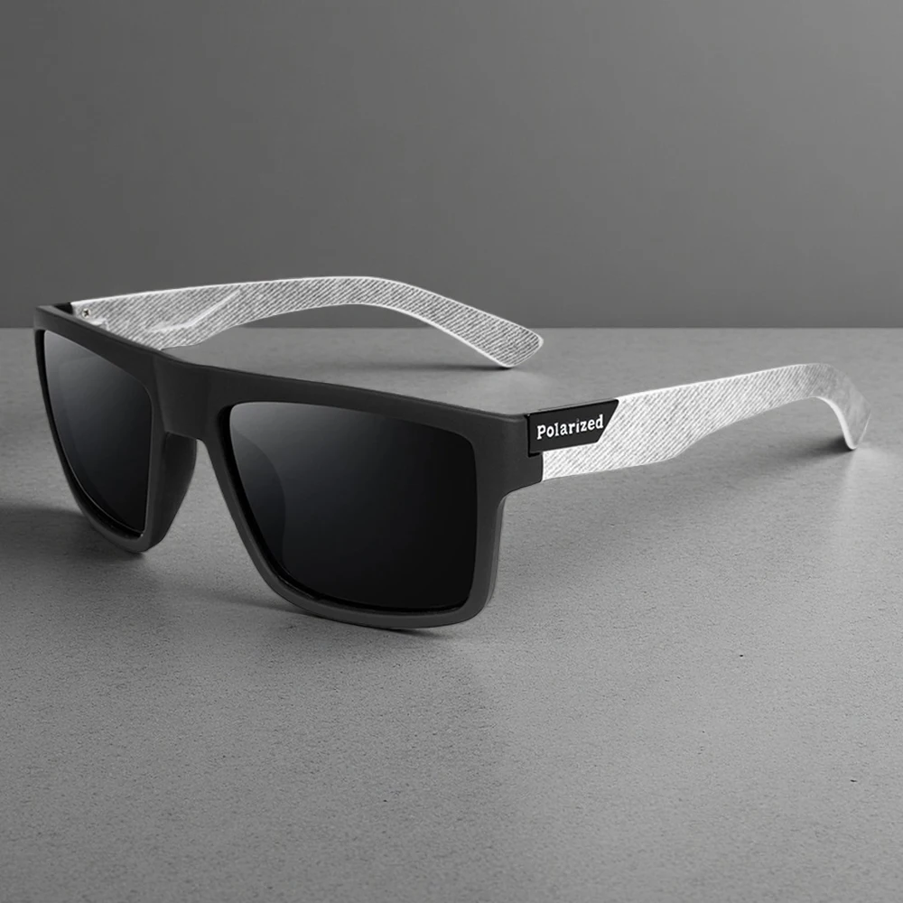 

Модные черные поляризационные солнцезащитные очки для мужчин и женщин, классические квадратные мужские солнцезащитные очки, стильные солнцезащитные очки для вождения на открытом воздухе, рыбалки, спортивные очки UV400