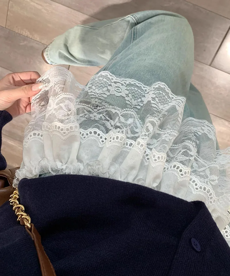 New Trendy Women Y2K Korean Lace Mini Layered Skirt Streetwear Lace Up Ruffles Summer Harajuku High Waist Pleated Skirts Clothes