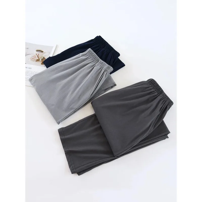 

Men's Pajama Pants Spring and Autumn Trousers Casual Loose Thin Summer Large Size Can Be Worn Outside Home Pants