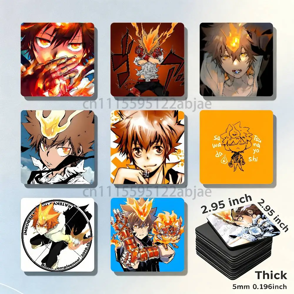T-Tsunayoshi Sawada Magnet Refrigerator Fridge Sticker for Home Decor DIY Wall Decor