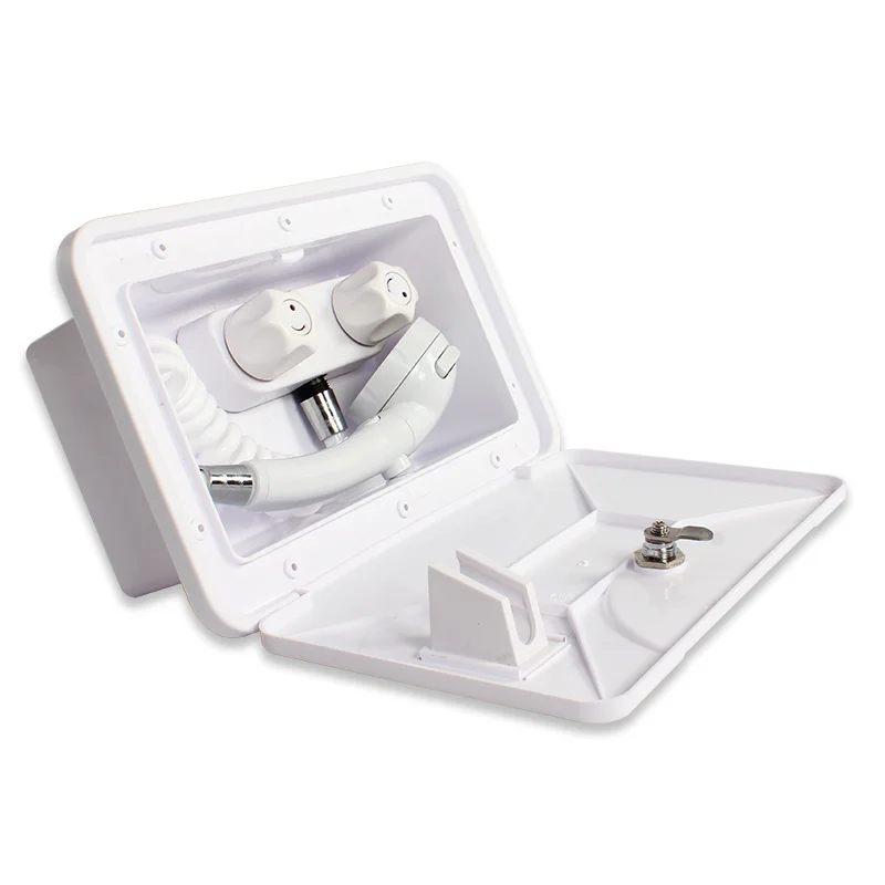 

RV Hot and Cold RV Bathroom Yacht Shower Box with Lock Shower Box External Shower