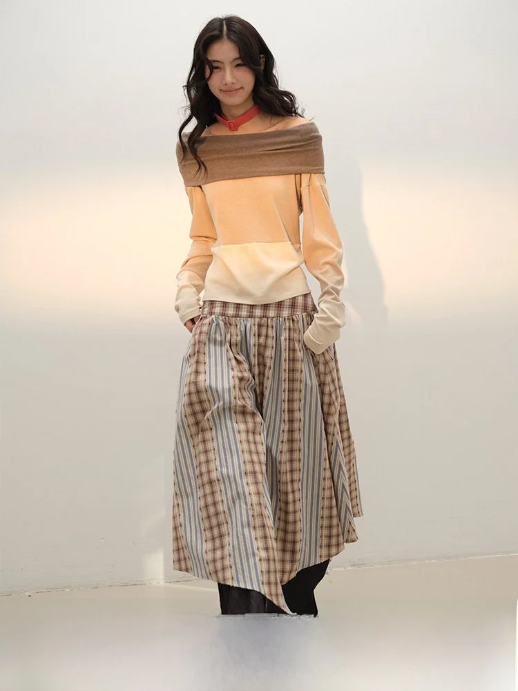 

Женская футболка Lvetong Original Design Early Spring с одним открытым плечом, длинным рукавом, облегающая, уличный стиль, свободный крой