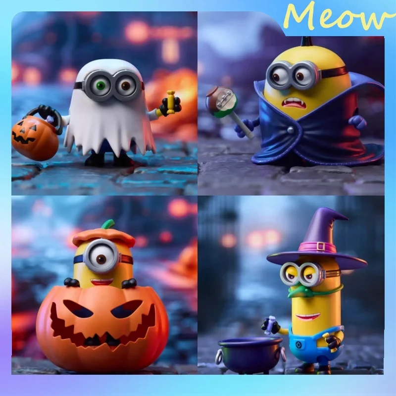 

Blokees Minions Cute & Cool Edition Vol.3 - Хэллоуин Призрак Ночное здание Слепая коробка Стили Гадкий я Коллекционные игрушки