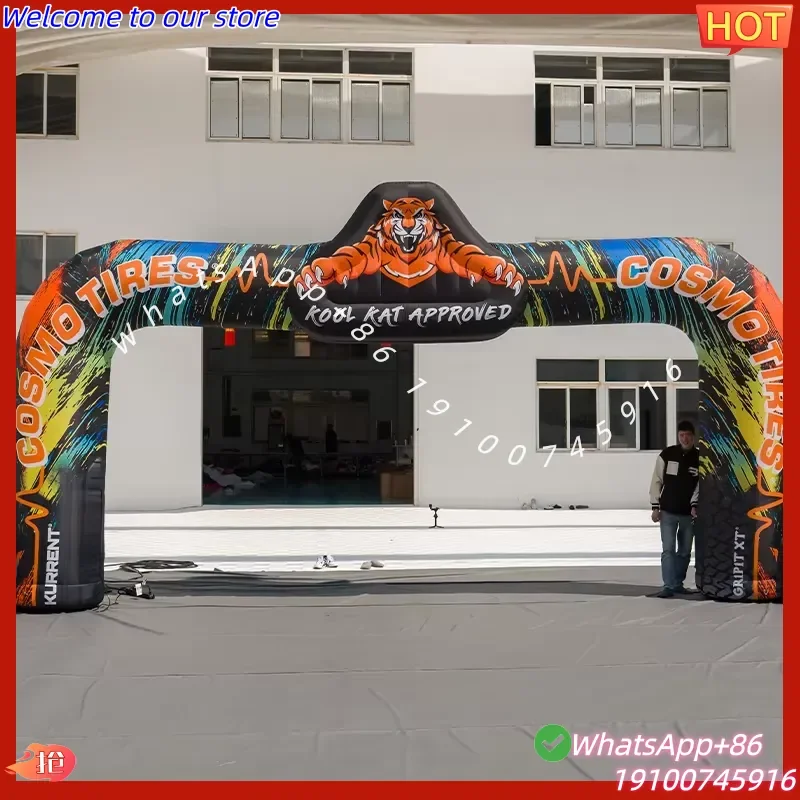 CE 360 Inflatable Custom Advertising Giant Inflatable Tiger Arch Advertising Inflatable Tent Arches for Sport Event Decor