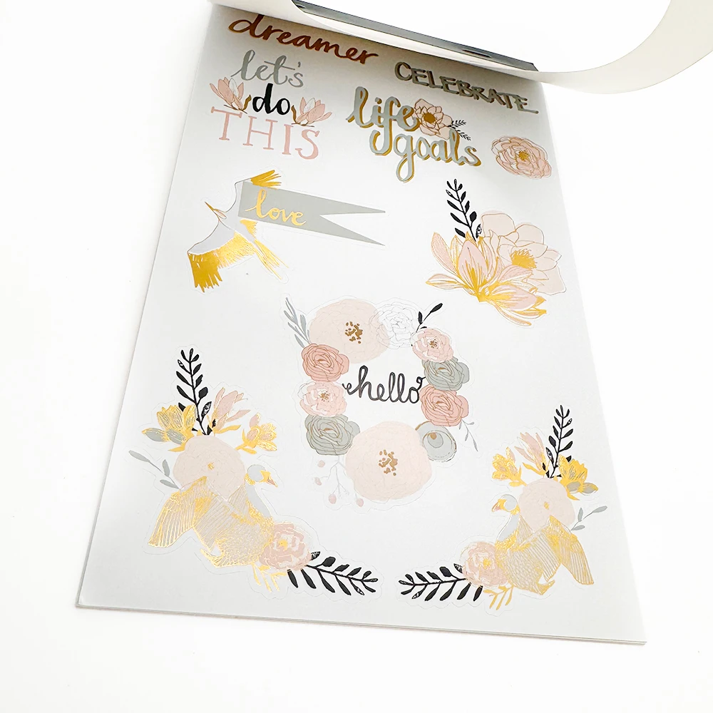 Kreativer Weg Neuer Anfang Scrapbooking Journaling Komplettsets Dekorative Papiere Stanzformen Journalkarten Aufkleber DIY Bastelset – Detail 19