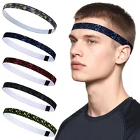 Diadema fina deportiva, diadema para yoga y fitness, banda elástica absorbente y para guía del sudor, diadema transpirable antideslizante de silicona