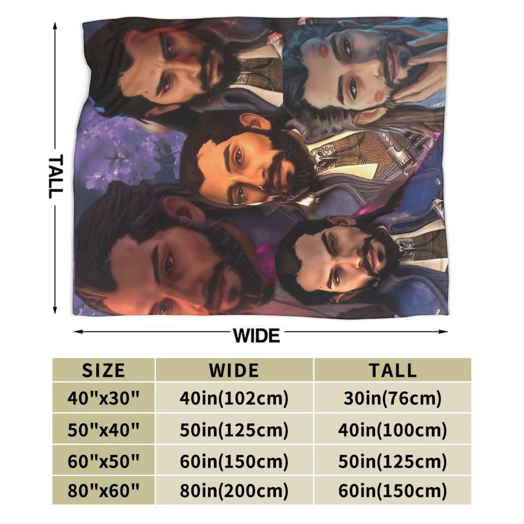 드래곤 에이지 베일가드 루카니스 델라모르테 담요 플리스 재미있는 따뜻한 담요 가정용 사계절 야외용