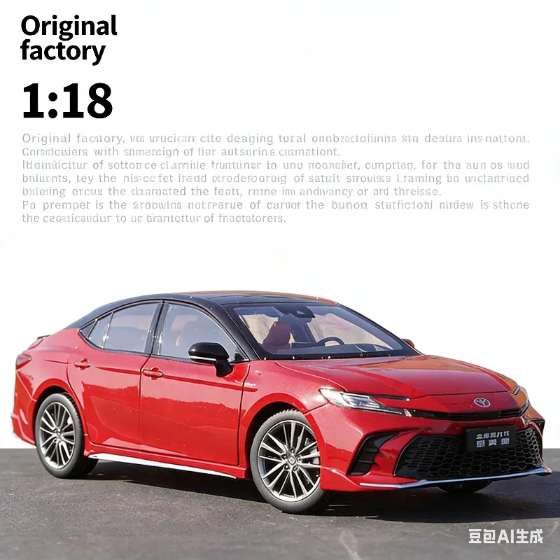 

Original 1:18 scale Toyota Camry XSE 2024 model in alloy finish, for boys' toys and adult collection as decorative items.