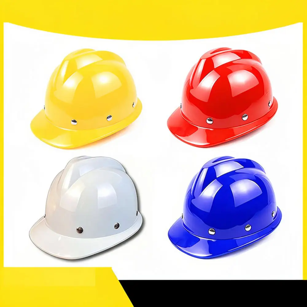 Professional Construction Safety Helmet ABS Hard Hat Breathable Protective Cap V Style Industrial Work Supply