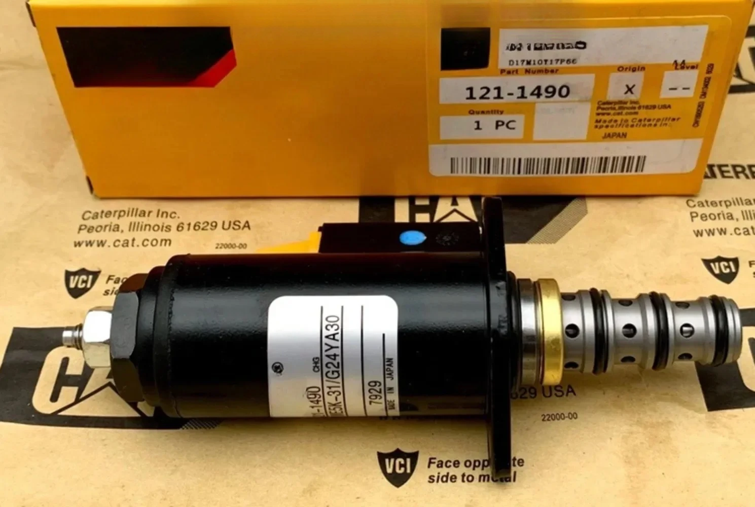 

E312 320 330 336 345B/C/D walking rotary, hydraulic pump safety lock proportional solenoid valve