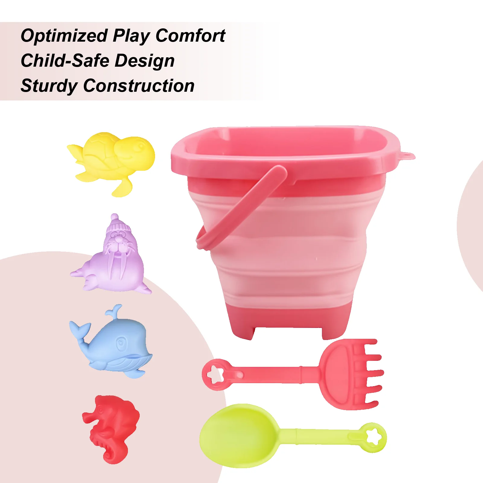 

Sand Toy Set Travel Sandbox Toys Interactive Funny Set Beach Game For Water Play Boys Children Family Vacation Outdoor Seaside