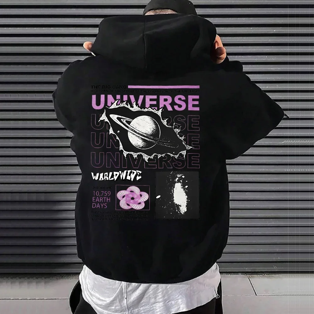Gothic Printed Sweatshirt Men\'s Women\'s Fleece Casual Hooded Pullover Harajuku Hoodies Autumn Winter Loose Oversized Streetwear