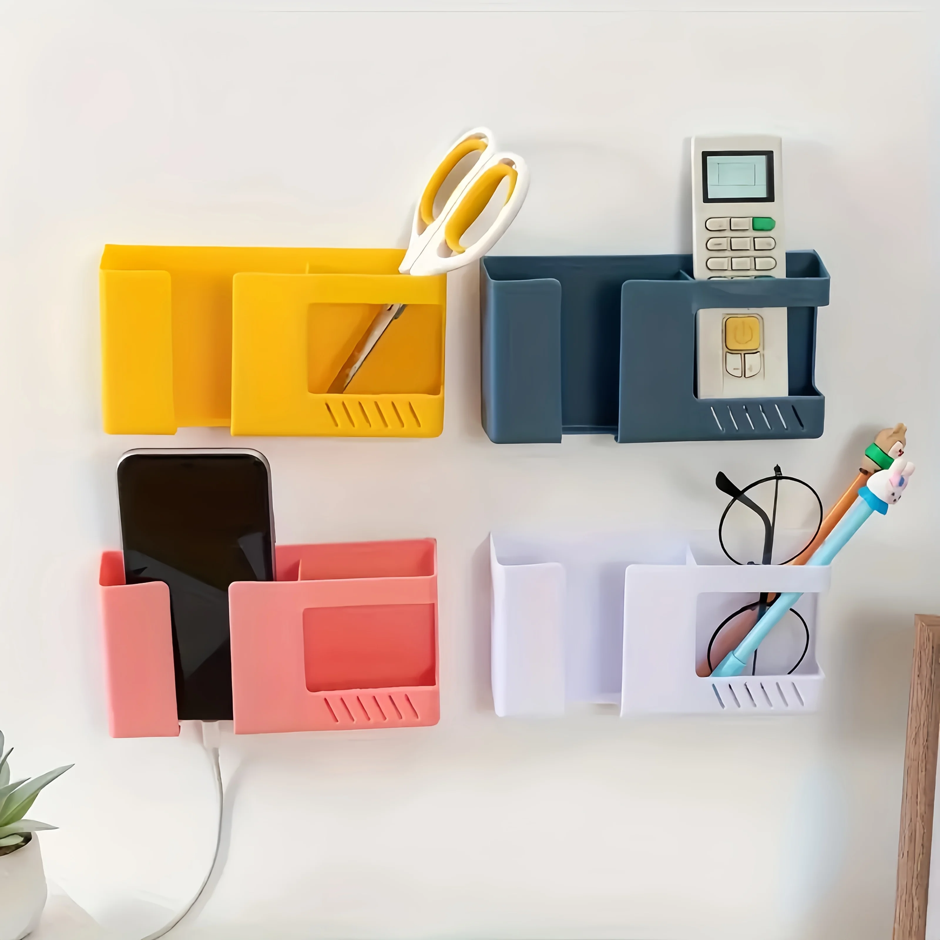 An der Wand montiertes Aufbewahrungsregal – geeignet zum Aufbewahren des täglichen Bedarfs wie Mobiltelefone, Fernbedienungen, Kämme usw. Ein Hausho