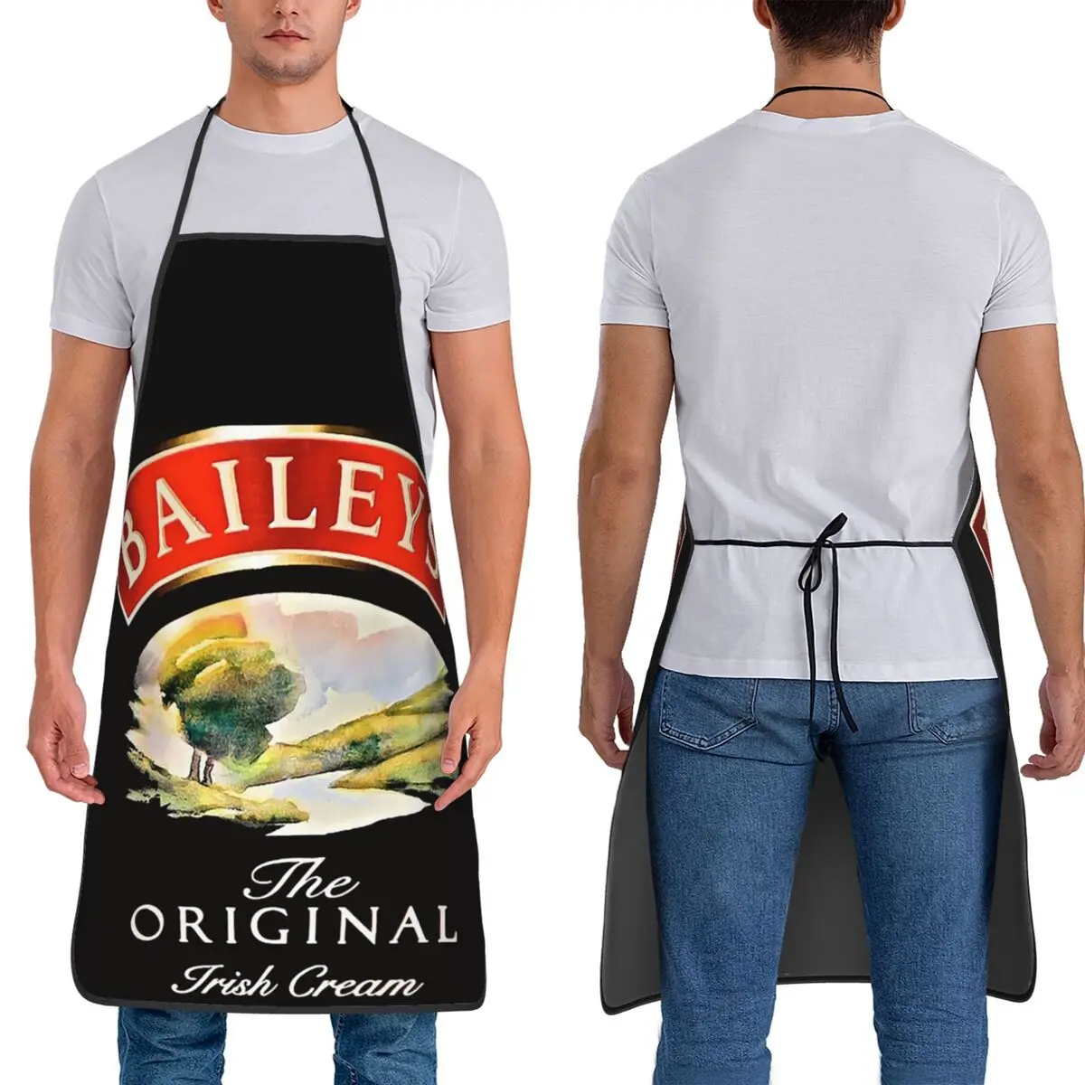 

Baileys CreamIrish Apron Chef Cooking Baking Tablier Sleeveless Bib Kitchen Cleaning Pinafore for Women Men Painting