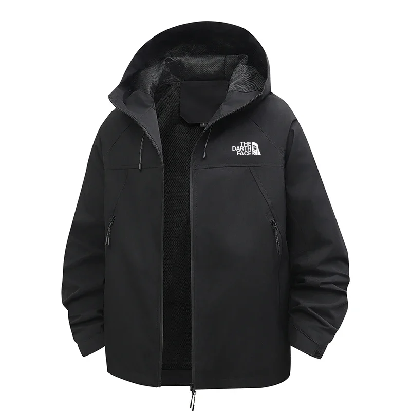 

Новые весенне-осенние повседневные ветрозащитные короткие легкие мужские куртки, уличные водонепроницаемые куртки для пар с капюшоном на молнии