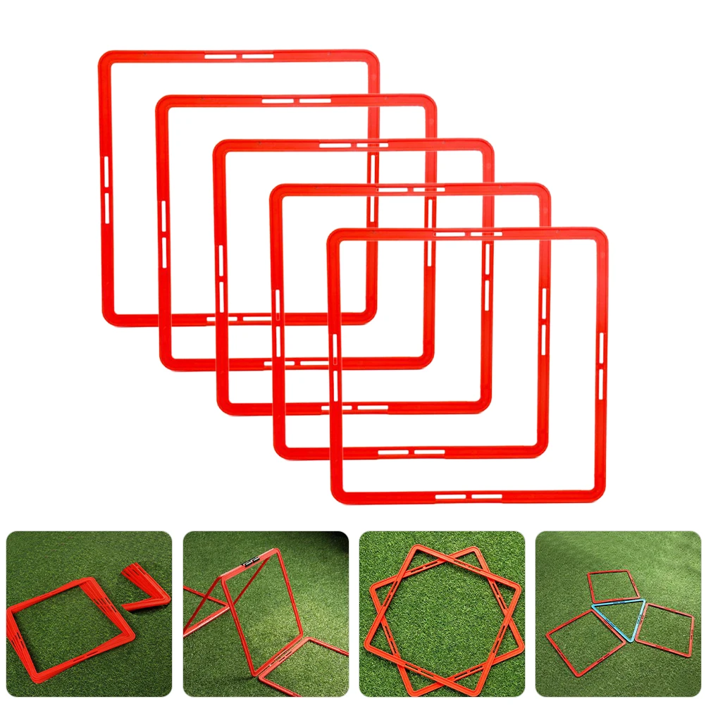 축구 훈련 서클 피트니스 링, 스퀘어 민첩성 서클, 축구 훈련 장비, 스피드 트레인 링, 6 개 