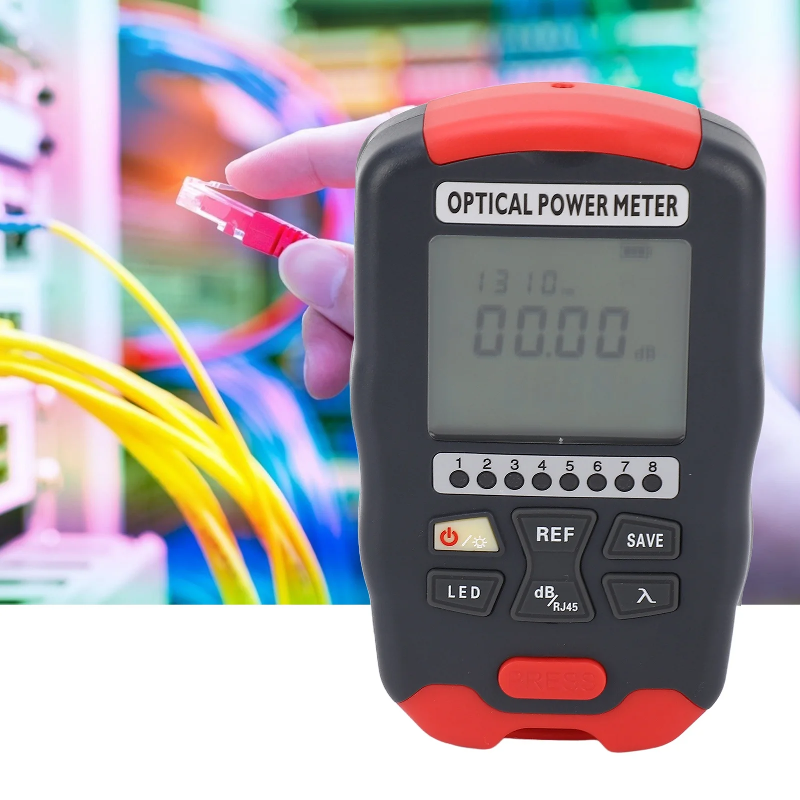 Optical Power Meter Lightweight 3 in 1 Optical  Power Meter Quick Response 850 To 1650nm Auto Shutdown for Maintenance