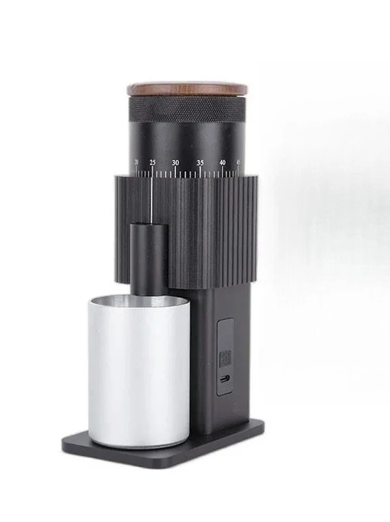 for Household Outdoor Electric Coffee Bean Grinder USB Rechargeable with 6-Core Grinding Head Adjustable Thickness