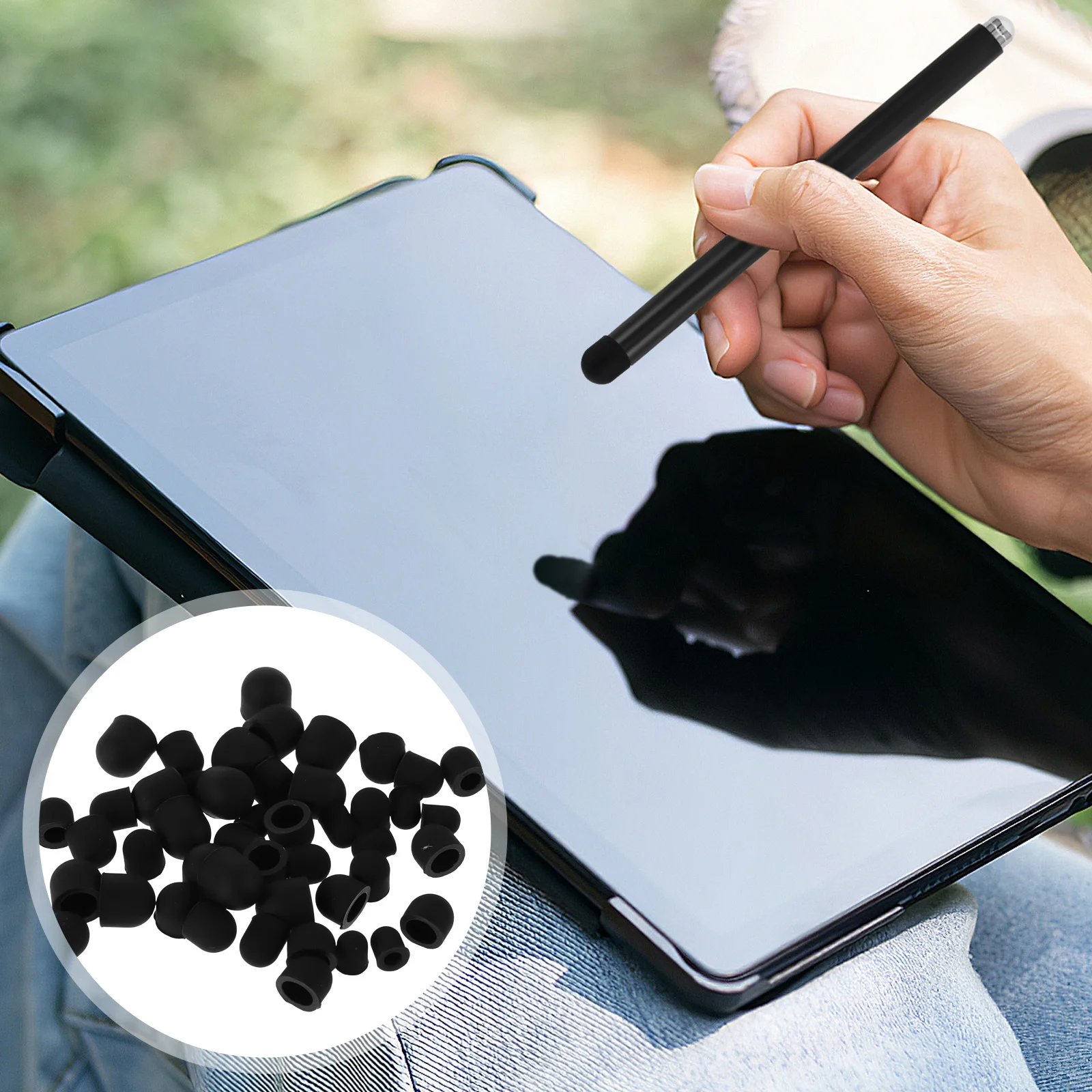 

80Pcs Stylus Pen Tips High Sensitivity Conductive Nibs for Touch Screens Phones Tablets Universal Accessories Stylus Pen