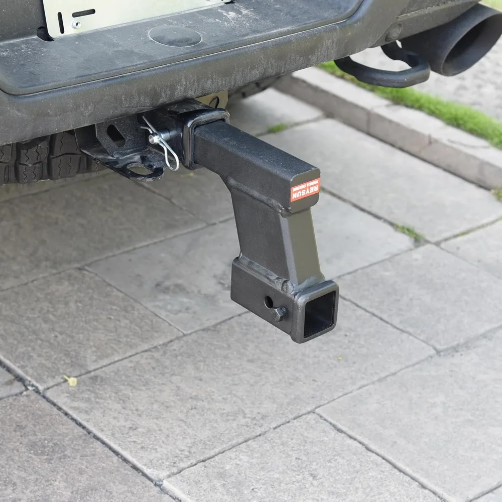 6.25 Inch Trailer Hitch Riser with 2 Inch Receiver, Adjustable Length, 7500 lbs Capacity