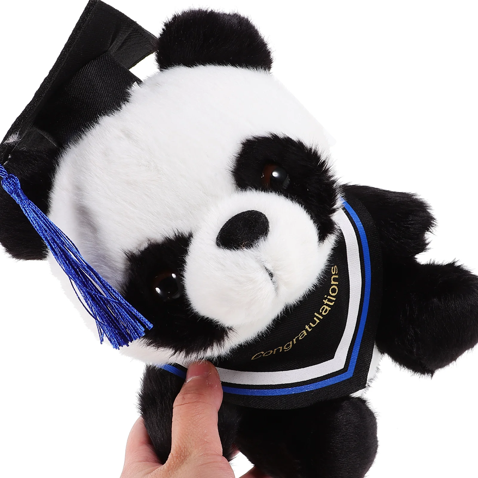 Doctor KrasnoPlush Figure Jouets avec casquette de graduation, AdTosCartoon, Cadeau d'animaux en peluche mignons