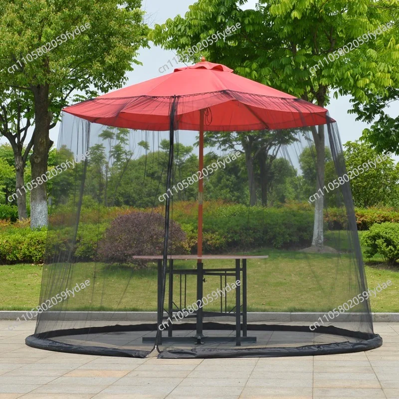 Outdoor mosquito net Parasol Mosquito  Garden Roman umbrella Mosquito net Anti-mosquito Sun umbrella Mesh cover
