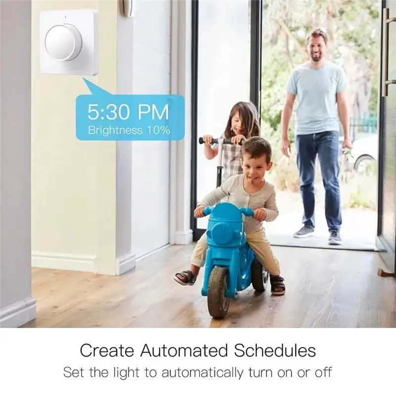 B50C Tuya Smart Dimmer Light Switch Dimming Panel Wall Smart Switch 220-240V Works With Alexa Google Home APP