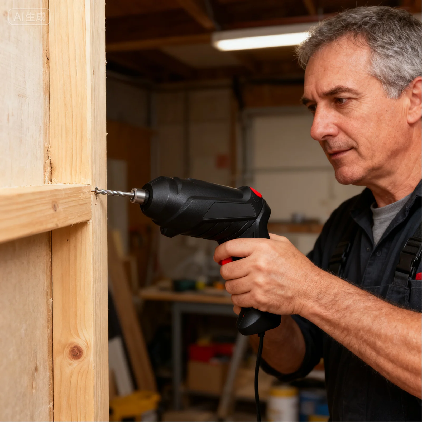 1Set مفك براغي لاسلكي متعدد الوظائف مثقاب كهربائي مدمج محمول احترافي عملي أداة صيانة منزلية صغيرة