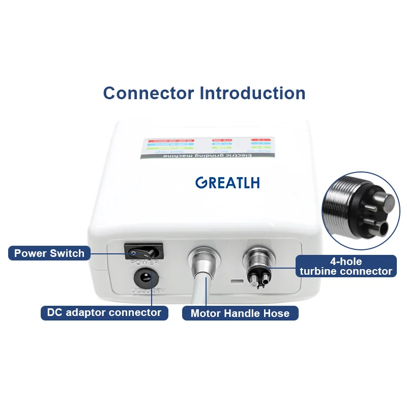 مختبر الأسنان محرك صغري فرش LED مايكرو موتور الأسنان محرك كهربائي LED فرش محرك صغري طبيب الأسنان قبضة يد بسرعة منخفضة #5