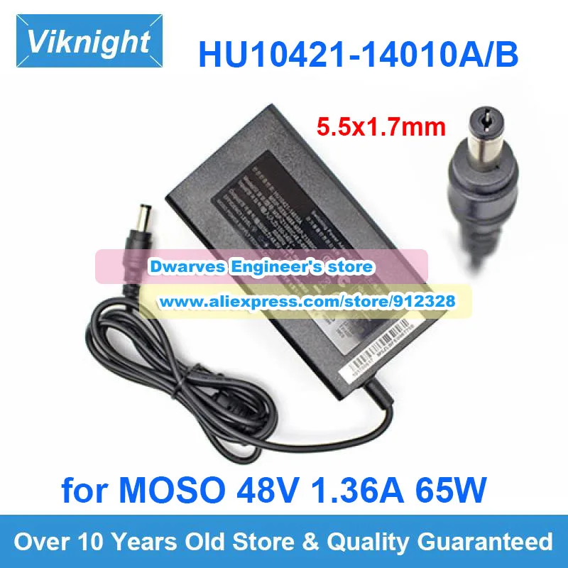 

Genuine MOSO MSP-Z1360IC48.0-65W AC Adapter 48V 1.36A HU10421-14010A for Hikvision DS7604NI-E1 DS-7600 DS-7604NI-K1 MSP Z13601C