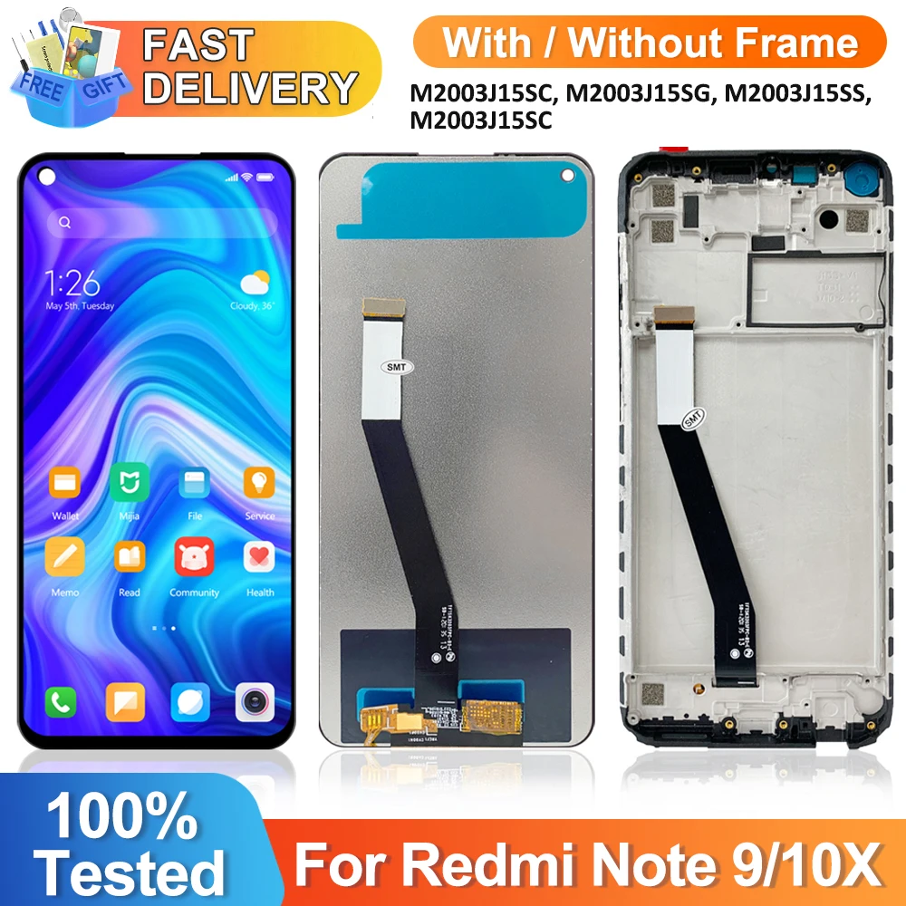 مُقيّم دقيق لشاشة LCD بحجم 6.53 بوصة لجهاز Xiaomi Redmi Note 9 M2003J15SS: تجربة عملية وحلول عملية