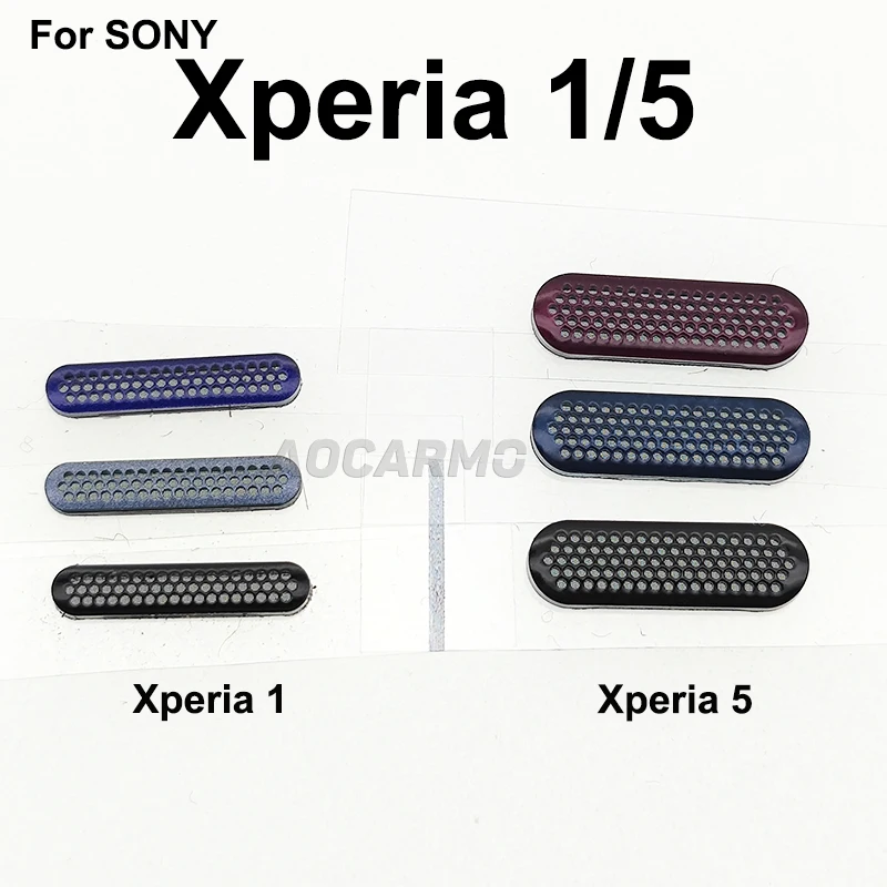 Aocarmo For SONY Xperia 1 5 X1 J8110 J9110 SOV40 SO-03L X5 J8210 J9210 Bottom Dust Mesh Loudspeaker Grid