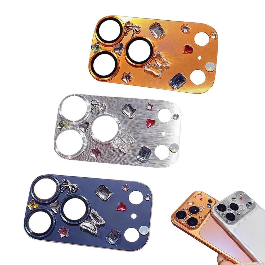 Camera Lens Glass for iphone 17  Diamond Rear Camera Lens Protector Cover for iPhone17Pro Max Lens Glass