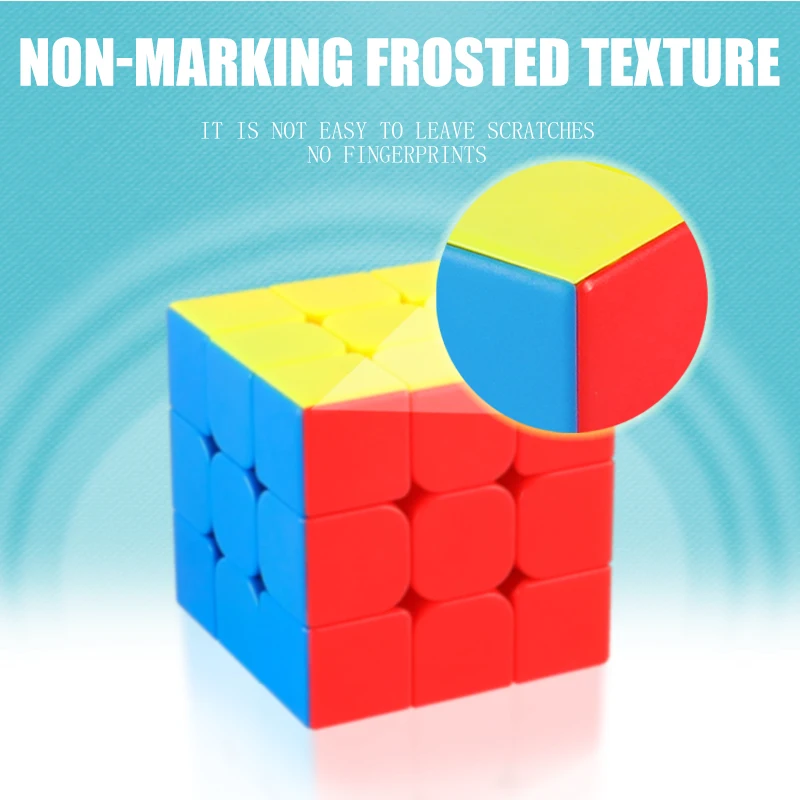 SENGSO Speed Magic Cube 2x2 3x3 4x4 5x5 Cubi da competizione senza adesivi per bambini Puzzle Giocattoli educativi Set da 4 pezzi