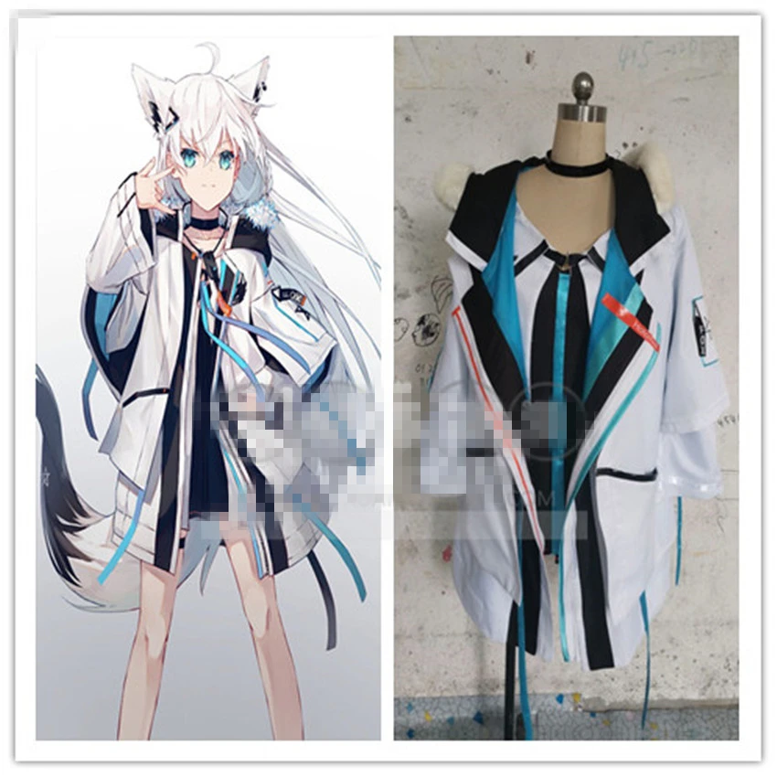 Irelia H  Azur Lane Shirakami Fubuki Cosplay Costume dress female can custom made/size