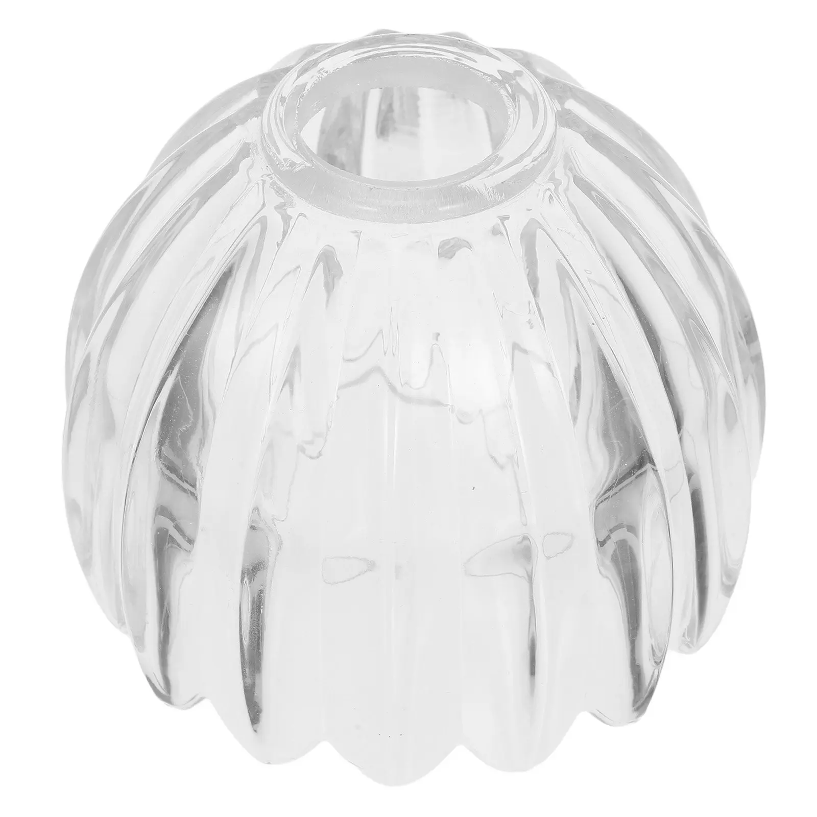 Glass Lamp Shade Clear Pumpkin Glass Pendant Lampshade Handcrafted Decorative Cover for Bedroom Hallway Kitchen Living Room