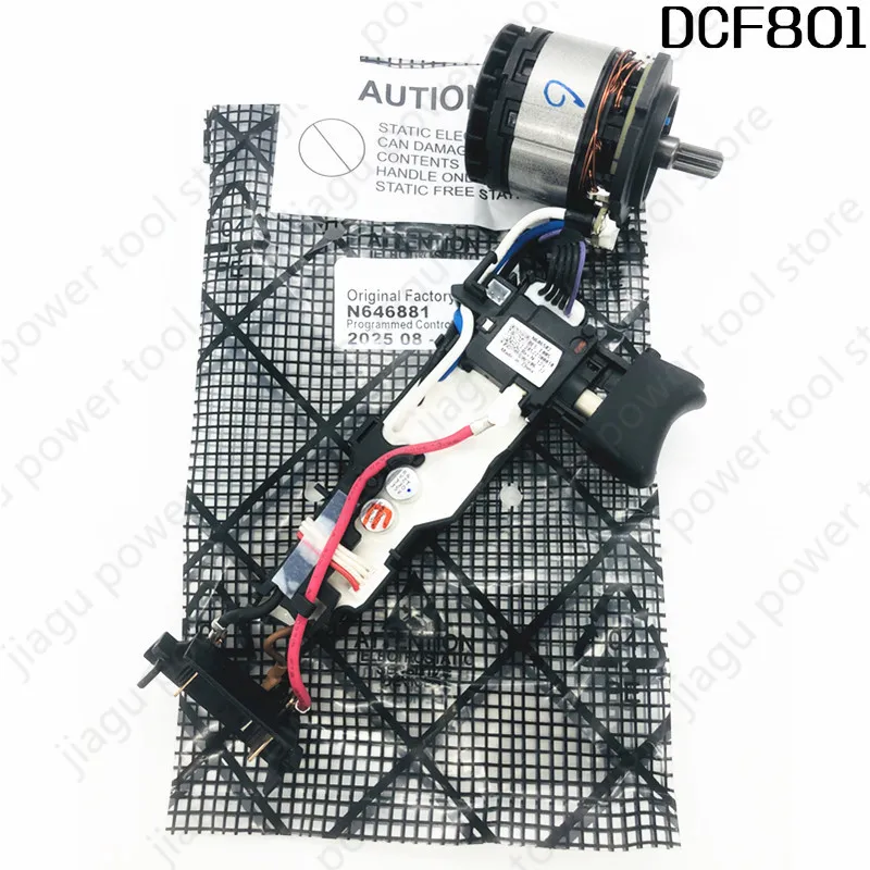 12V Original Motor Switch Controller Replace for DEWALT DCF801 N646881 Lithium Rechargeable Impact Starter Electric tool parts
