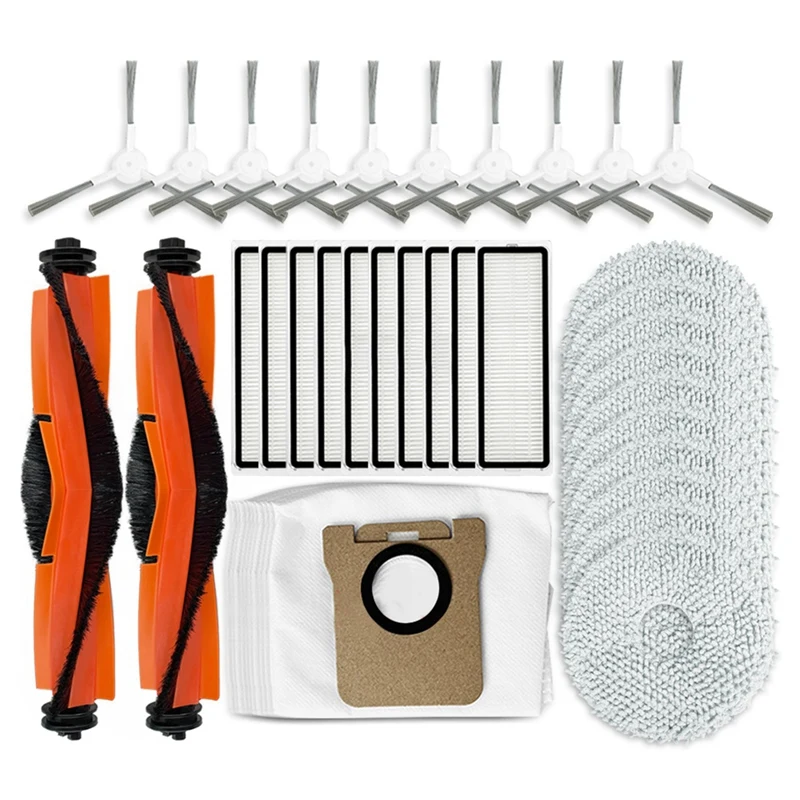 Per Xiaomi Robot Vacuum X10 + / X20 + / X20 Plus / BHR8124EU spazzola laterale principale Mop filtro a sacco antipolvere parti di ricambio