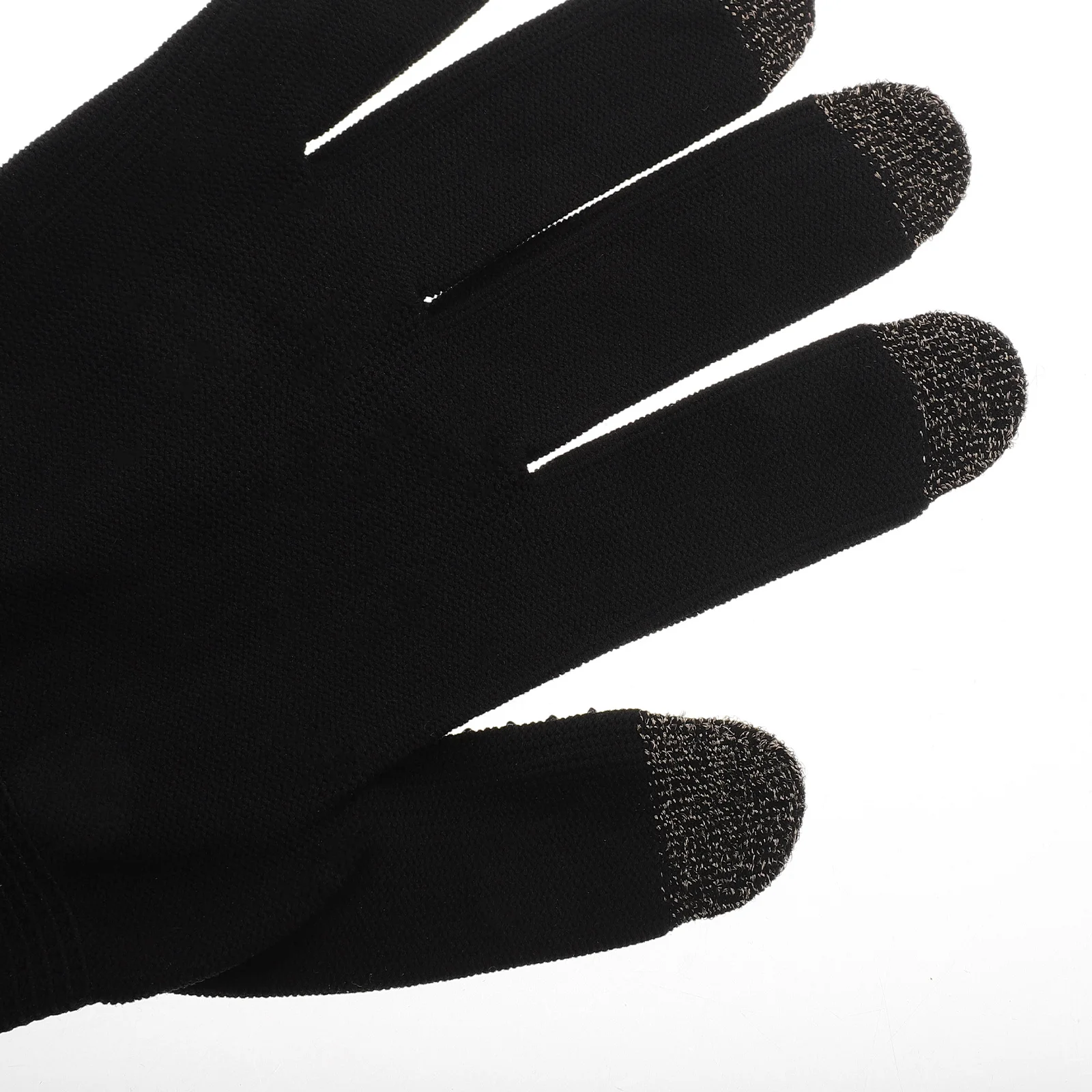 1 par de guantes para juegos transpirables ultrafinos pantalla táctil de dedo plateado para teléfonos móviles tabletas controladores