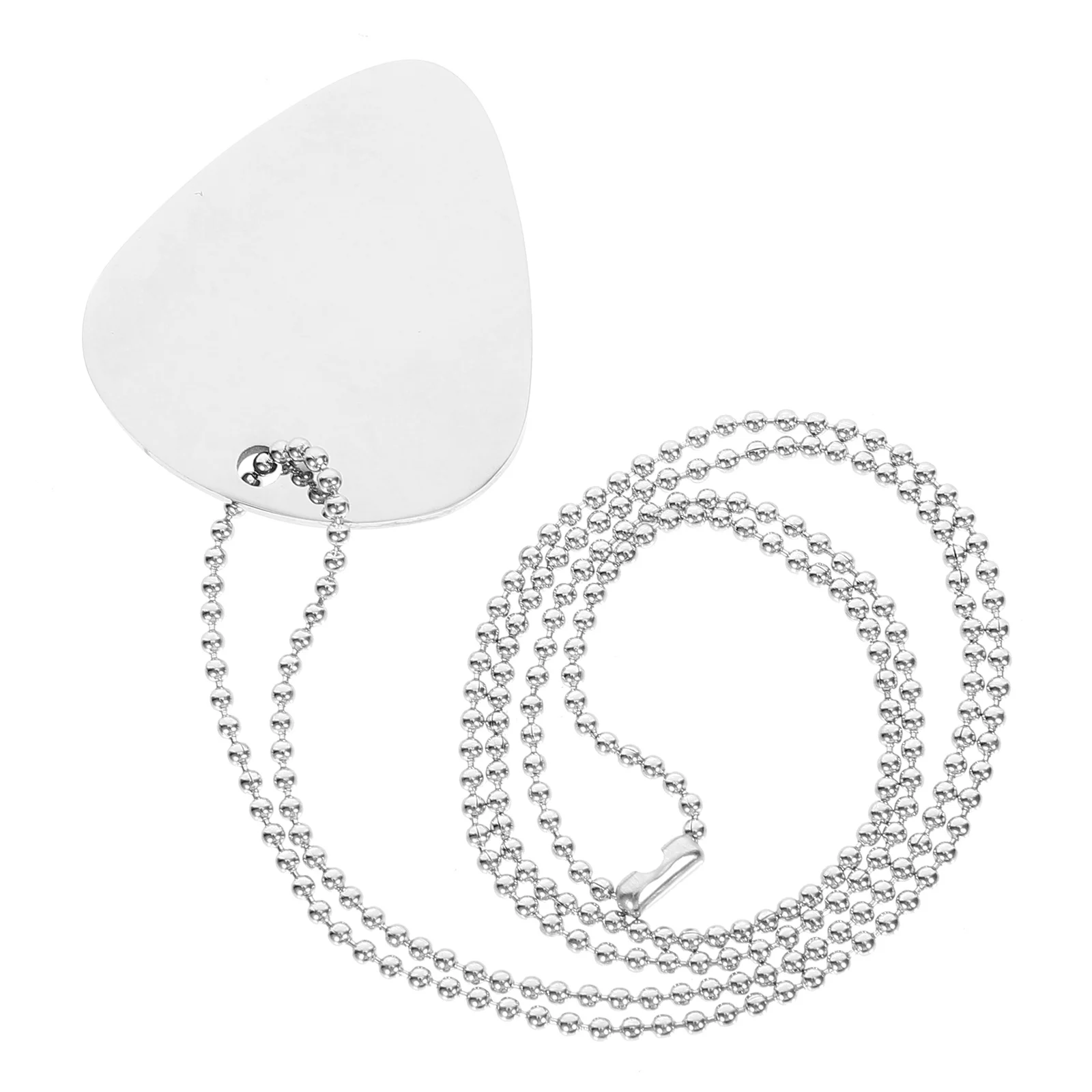 

Metal Pick Necklace Guitar Decorative Men Pendant Picks Holding for Plectrum Jewelry Gift