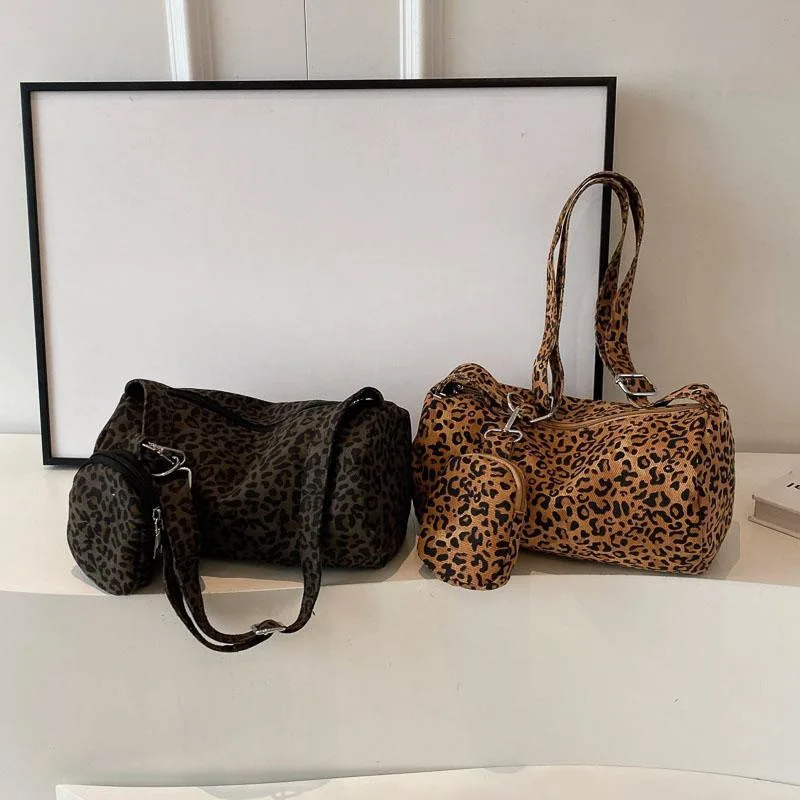 Modische Clutch-Tasche, Leopardenmuster, farblich passendes Design, Rucksack, Retro-Mädchen-Handtasche, lässige Kissentasche mit Geldbörse, Umhängetaschen