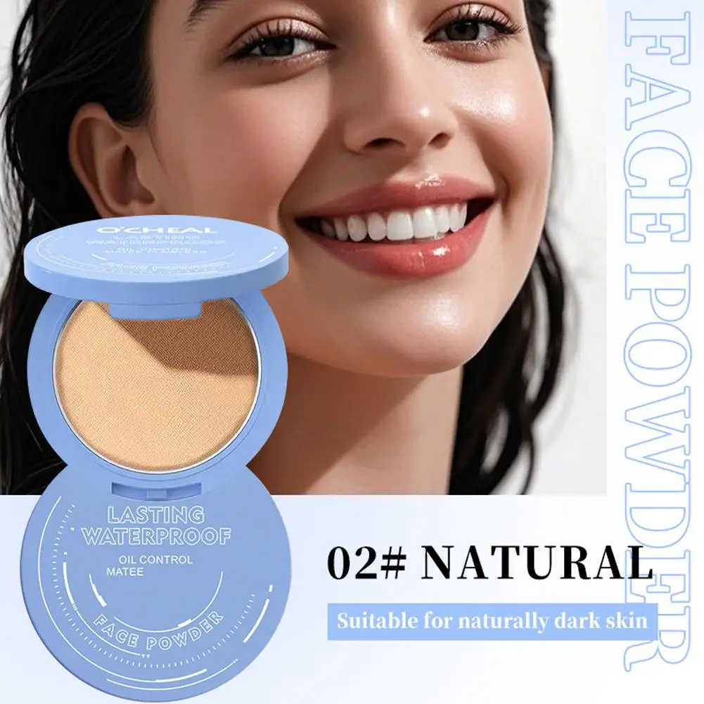 1pcs Face Setting Powder Full Coverage Cushion Pressed Powder คอนซีลเลอร์กันน้ําติดทนนานแต่งหน้าเครื่องสําอาง Make Up